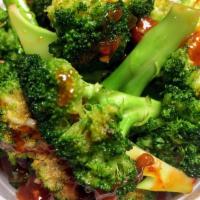 63. Broccoli with Garlic Sauce · Served with white rice.Hot and spicy. 