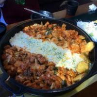 Kimchi Cheese Dakgalbi · Includes Korean typical side dish. Kimchi in Dakgalbi to satisfy your expectation of wonderf...