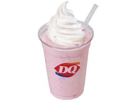 Shake · Milk, creamy DQ® vanilla soft serve hand-blended into a classic DQ® shake garnished with whipped topping.