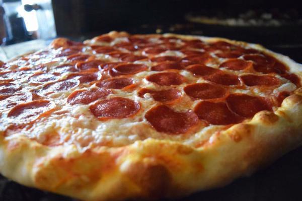 Pepperoni Pizza · Top grade Italian pepperoni, mozzarella and sauce.