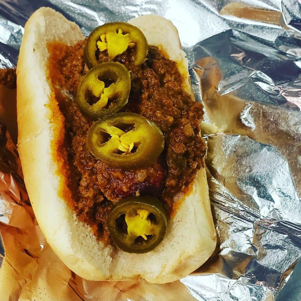Chili Dog  · Coney. Hotdog, chili and cheese makes a great chili dog. add other toppings in the notes to customize and make it your own.