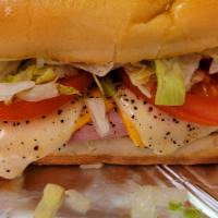 Ham and Cheese Sub · Juicy ham and cheese on a toasted bun. Add your toppings to make it your own.