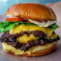 Double Cheeseburger · Grilled or fried patty with cheese on a bun.