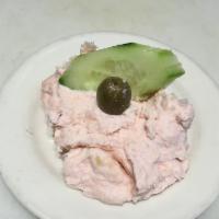Taramosalata · Imported red caviar whipped to a fine pate with olive oil and lemon.