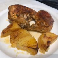 Roasted chicken  · Roasted chicken in the oven with lemon sauce 