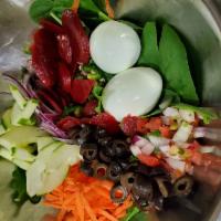 Create Your Own Salad (Large 7 Toppings 1 Protein) · Large