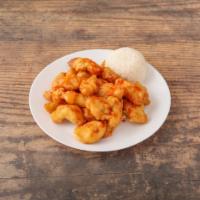 85. Sweet and Sour Chicken · Served with white rice or brown rice.