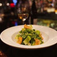 Caesar Salad · hearts of romaine, toasted garlic crouton, house made white anchovy Caesar salad dressing, p...