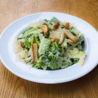 CAESAR SALAD  · Fresh lettuce, shaved parmesan, croutons, caesar dressing.