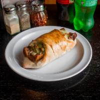 Sausage Roll · Our roll filled with sausage, peppers, onions and mozzarella.