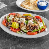 Grilled Chicken Greek Salad · Has Anchovies included*