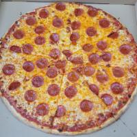 Pepperoni Pizza · Classic pepperoni pizza.