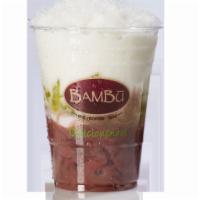 9. Red Bean Combo · Red beans, taro paste, pandan jelly and coconut milk. Dairy free. Gluten free.