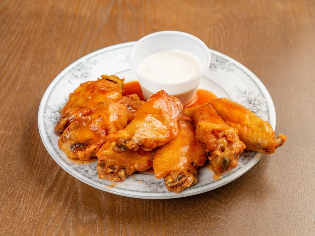 Buffalo Wings · Hot or mild or BBQ. 