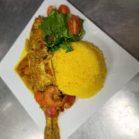 Red Snapper Curry Fish (hellsire style ) · Curry seasoned dish with curry powder, spices and seasoning 