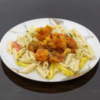 Sun Island Veggie Rasta Pasta · Tasteful pasta with vegetables and alfredo sauce 