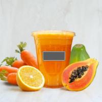 2. Jamaica Sunshine Juice · Orange, carrot and papaya.