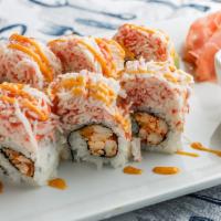 Crawfish Roll · Boiled crawfish, spicy mayo, crunchy inside, top with crabmeat and spicy mayo. All cooked, n...