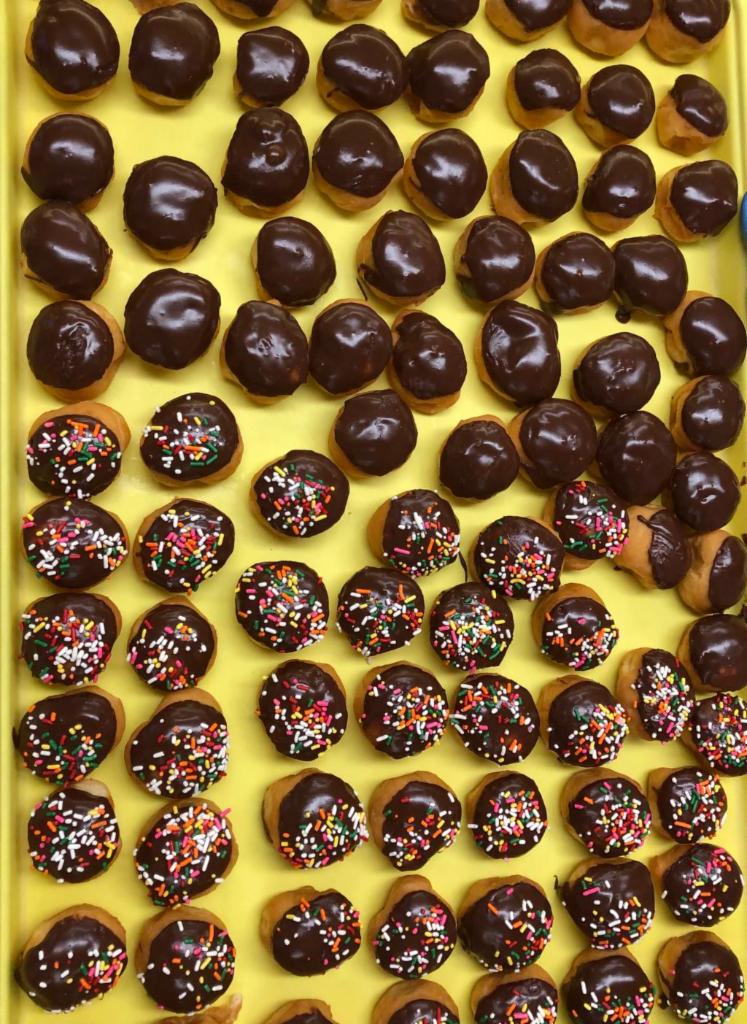 Chocolate Topping Donut Holes · 1 dozen
