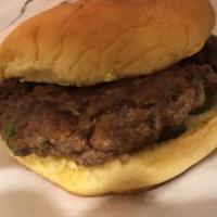 Plain Ol' Burger · 8oz. gourmet blend of short rib, brisket, and chuck burger on a hamburger bun