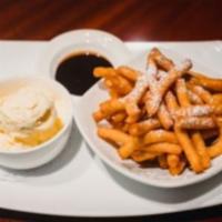 Funnel Cake Fries  · Hot funnel cake fries served with chocolate sauce.