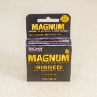 Trojan Magnum Ribbed Condom 3 Pack · 