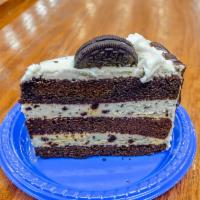 Slice of Oreo Layered Cake · 