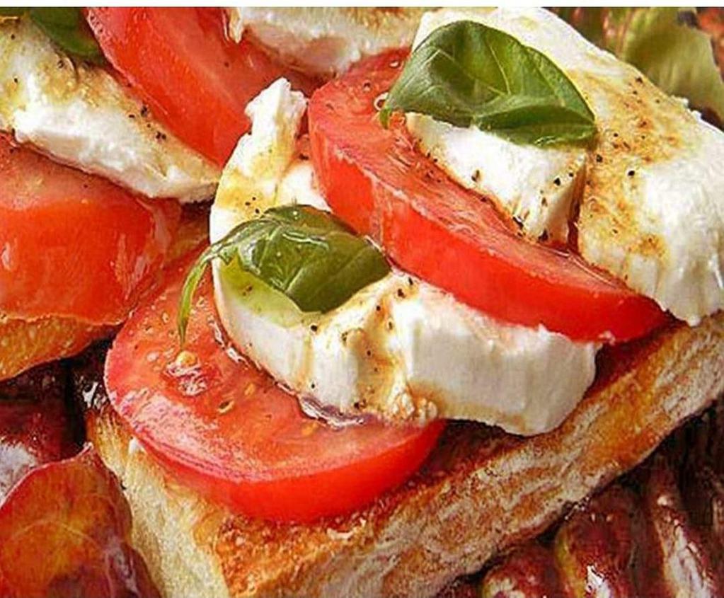 Caprese Salad · Imported Bufalo mozzarella with tomato, basil Oregano and extra virgin olive oil. 