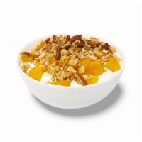 Peach Cobbler Parfait · 1% Greek Yogurt (Cultured Pasteurized Grade A Nonfat Milk, Inulin, Pectin), Maple Extract, A...