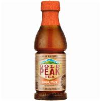 Gold Peak Tea Peach · Real Brewed Gold Peak Peach Tea. 18.5 FL OZ