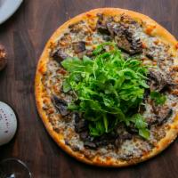 Truffle Mushroom Pizza · Fresh Portabello mushrooms, Wisconsin mozzarella cheese and truffle mushroom olive oil sauce...