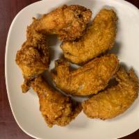 6 Fried Chicken Wings · 