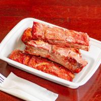 13. BBQ Spare Ribs ·  A cut of meat from the bottom section of the ribs.