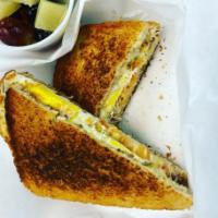 Cheese Melt Sandwich · Hot sandwich with cheese and protein. Topped on choice of bread. 
