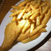 Fish and Chips · Codfish served with french fries.