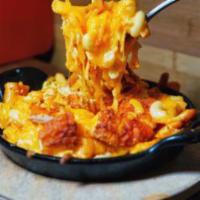 BACON CHICKEN MAC AND CHEESE · Option of crispy or grilled chicken. jalapenos or chili for an
additional charge.