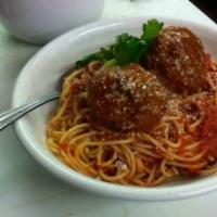 Just Pasta with 2 Meatballs · 