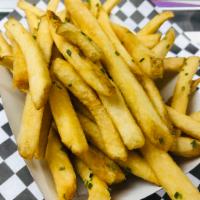 Chive Fries · Add cheese for an additional charge.
