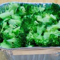 Fresh Steamed Broccoli · Green cruciferous vegetable. Cooked using moist heat. 