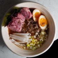 Tokyo Ramen · Come deconstructed,
Recommended to heat up broth before serving!
Ramen Broth, Buckwheat No...