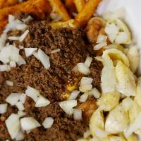 Cheeseburger Plate · Two 8 oz. burgers with topped American cheese. Also topped with Meat hot, ketchup, mustard, ...