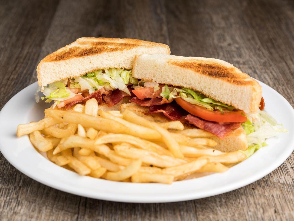 The BLT Sandwich · Texas toast, mayo, lettuce, tomato and bacon.