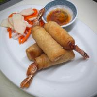 2. Shrimp Rolls (Cha Gio Tom) · 4 pieces.
comes with nuoc cham