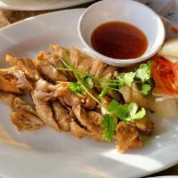 6. Deep Fried Pig Intestine (Ruot Heo Chien Gion) · comes w/Sweet Chili Sauce and pickled veggies