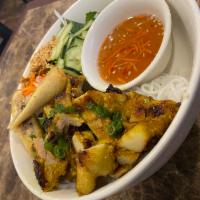 18. Grilled Chicken with Egg Roll Bowl (Ga Nuong) · 