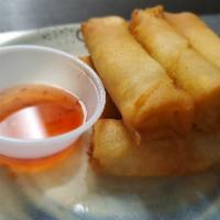 Spring Roll ·  6 pieces of Spring roll wrapper, glass noodle, mushroom, carrot celery, and cabbage, served...
