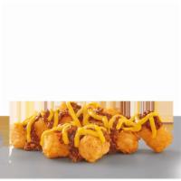 Tots with Chili & Cheese · Crispy, golden brown tots smothered with warm, chili and cheese. Get 'em with your combo or ...