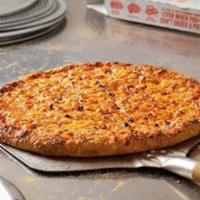 Wisconsin 6 Cheese Pizza · Cheeses made with 100% real mozzarella, feta, provolone, cheddar, Parmesan and Asiago cheese...