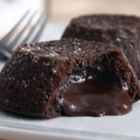 Chocolate Lava Crunch Cakes · 2 oven-baked chocolate cakes, crunchy on the outside with rich, warm and flowing chocolate o...