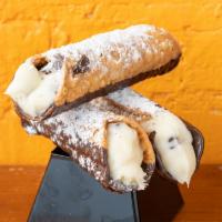 Italian Cannoli · Delicious chocolate chip cannoli creme filled shells.